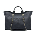 CHANEL MEDIUM DEAUVILLE TOTE IN BLACK