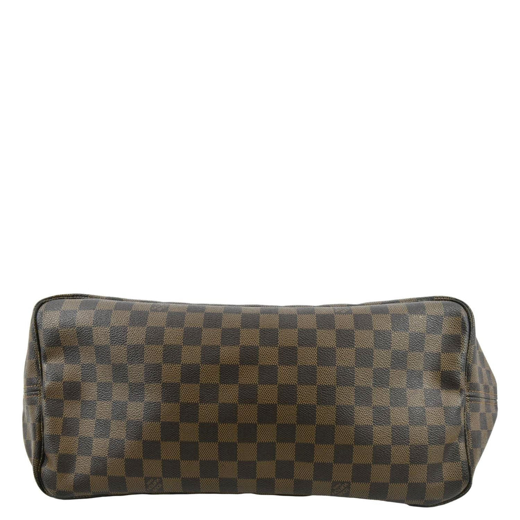 LOUIS VUITTON Neverfull GM Damier Ebene Tote Shoulder Bag Brown