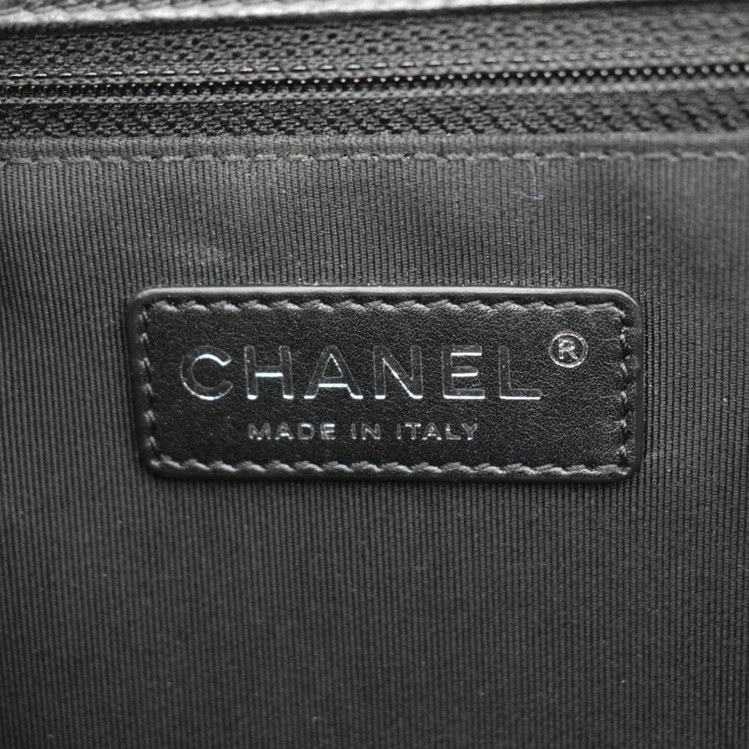 CHANEL Boy Flap Medium Quilted Leather Shoulder Bag Black