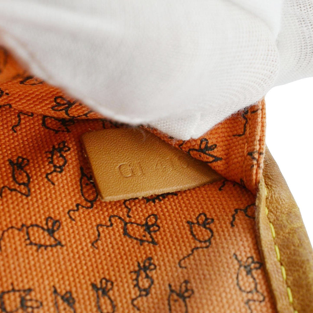 LOUIS VUITTON Neverfull Catogram MM Canvas Tote Bag Orange