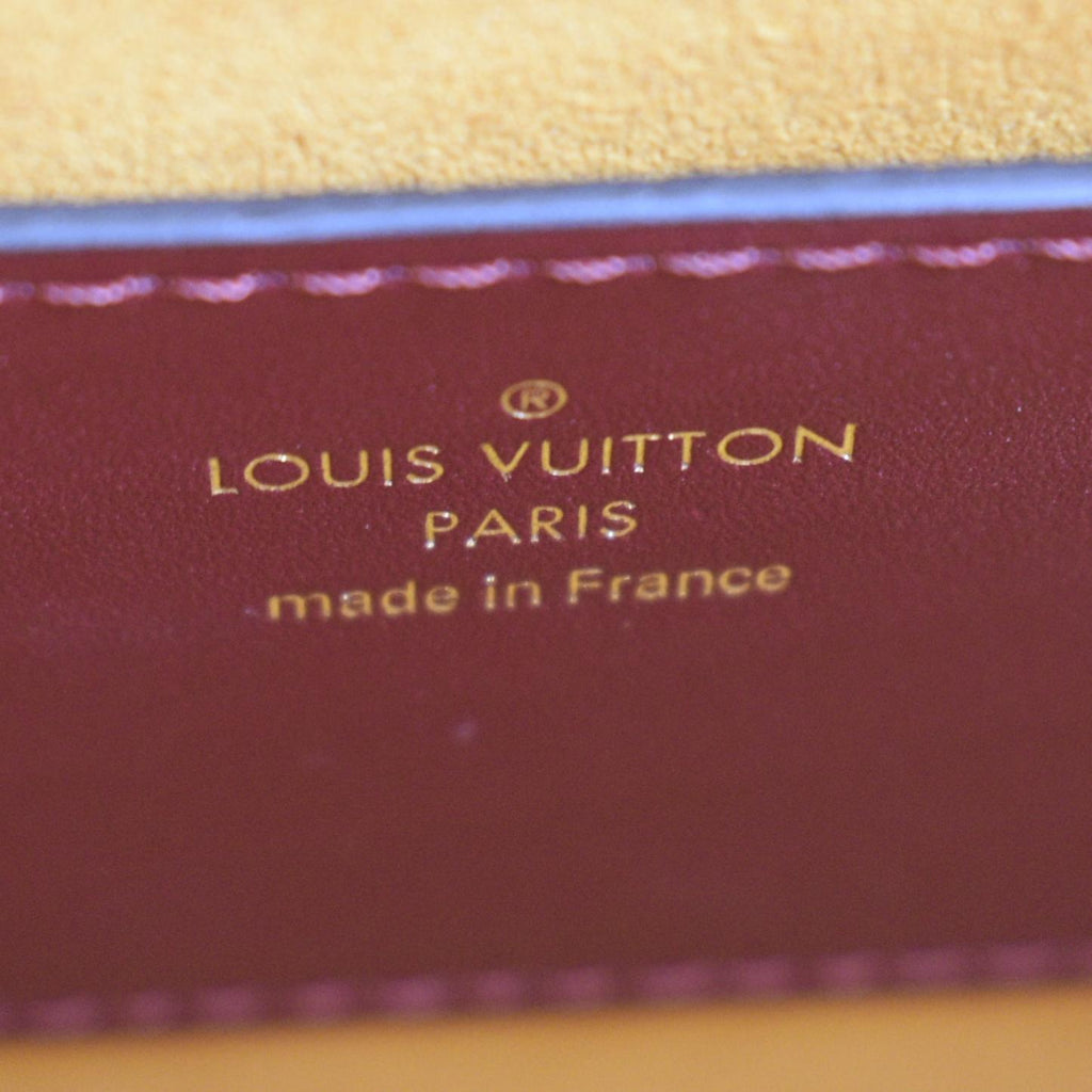 Louis Vuitton Twist MM Monogram Check Leather Shoulder Bag Orange