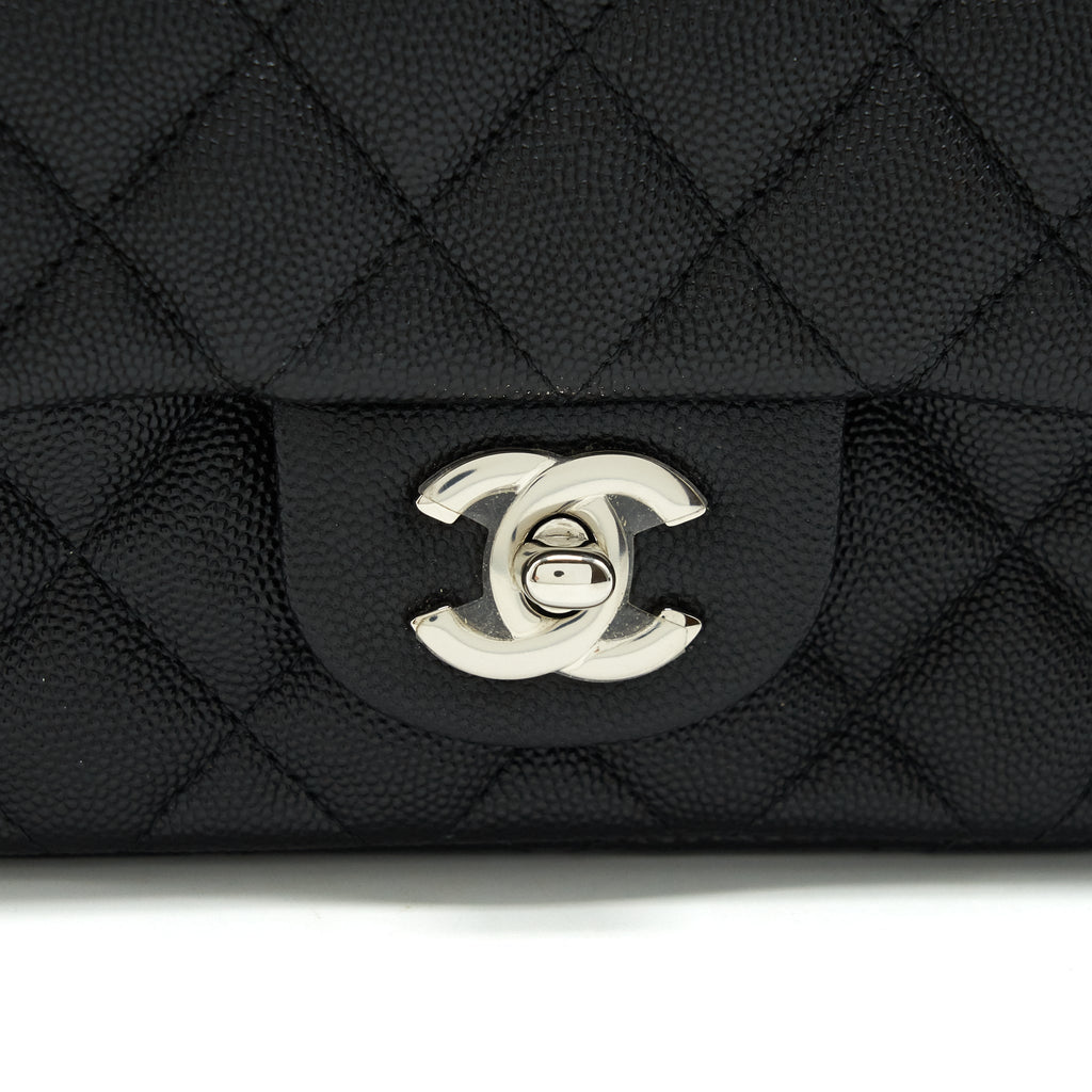 Chanel Mini square flap bag Caviar black