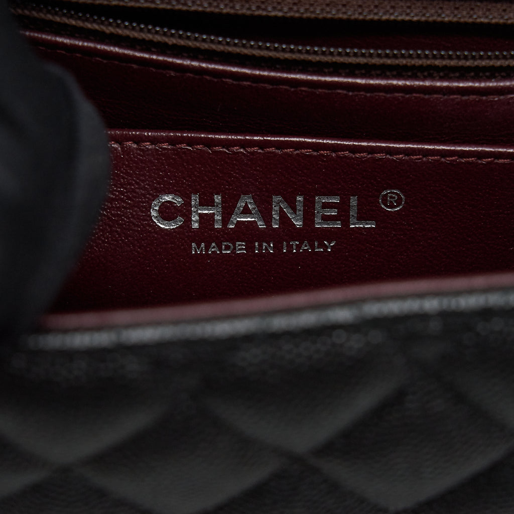 Chanel Mini square flap bag Caviar black
