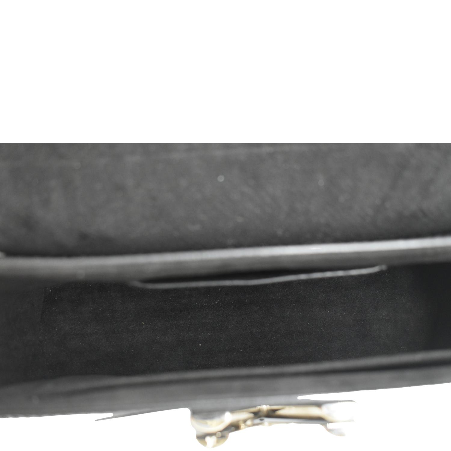 LOUIS VUITTON Twist Whipstitch MM Epi Leather Shoulder Bag Black