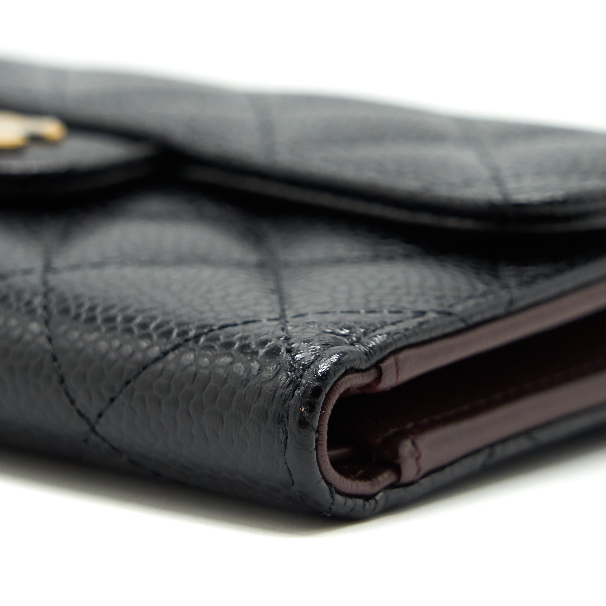 Chanel Classic flap Wallet Caviar Black