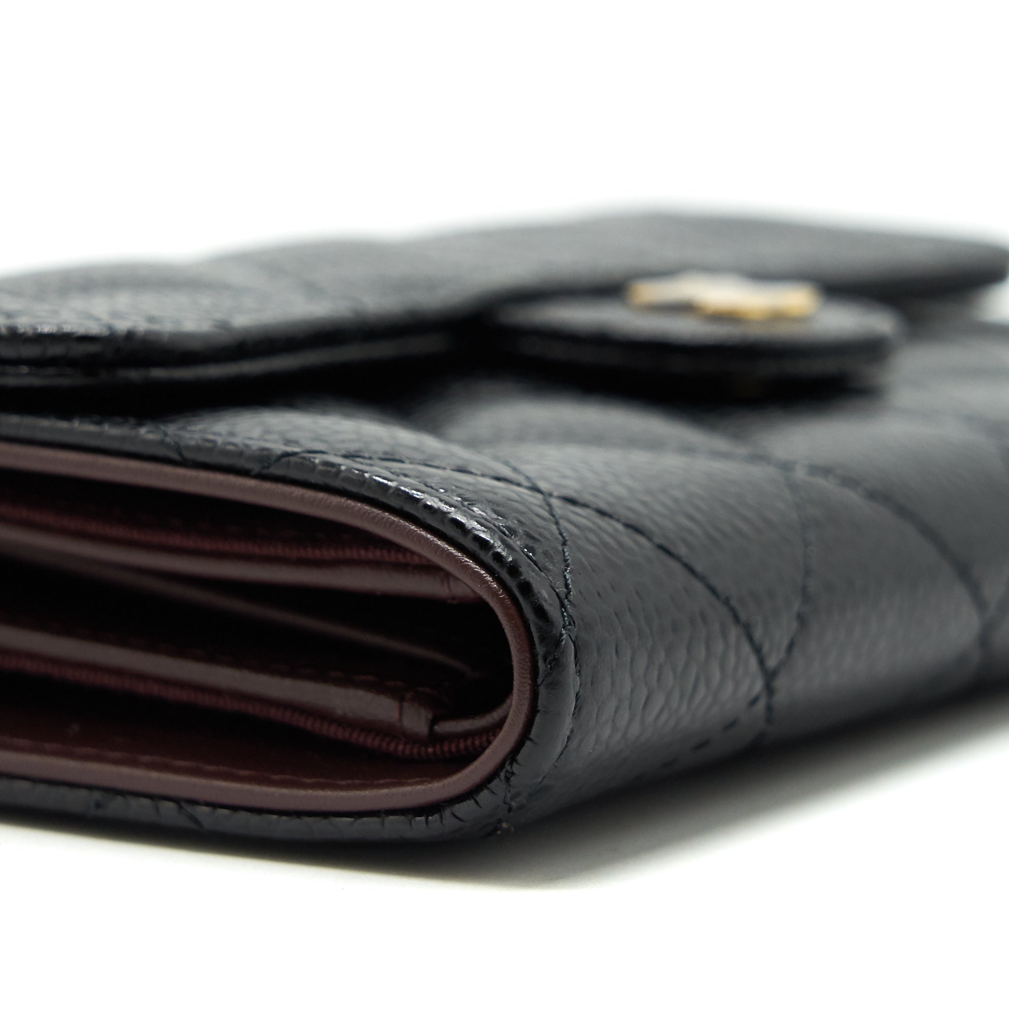 Chanel Classic flap Wallet Caviar Black