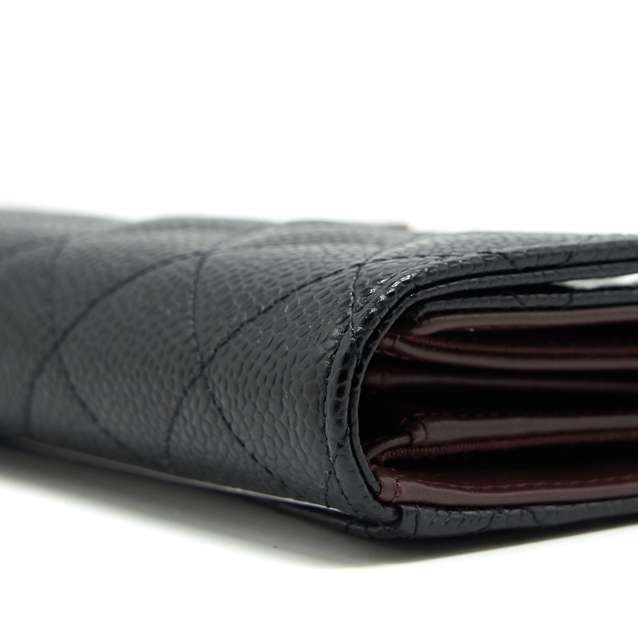 Chanel Classic flap Wallet Caviar Black