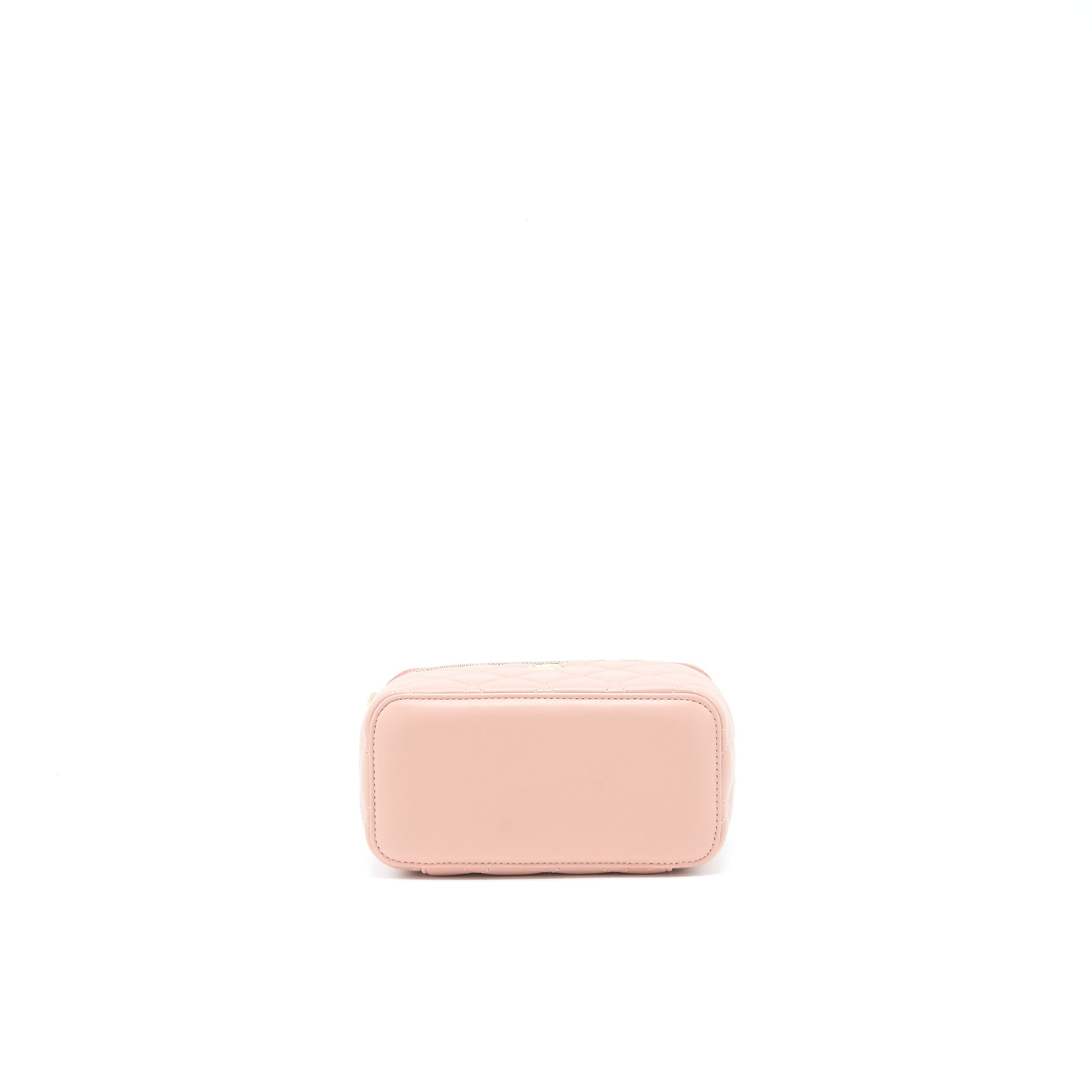 Chanel 21B Pearl Crush Long Vanity with Chain dark Pink