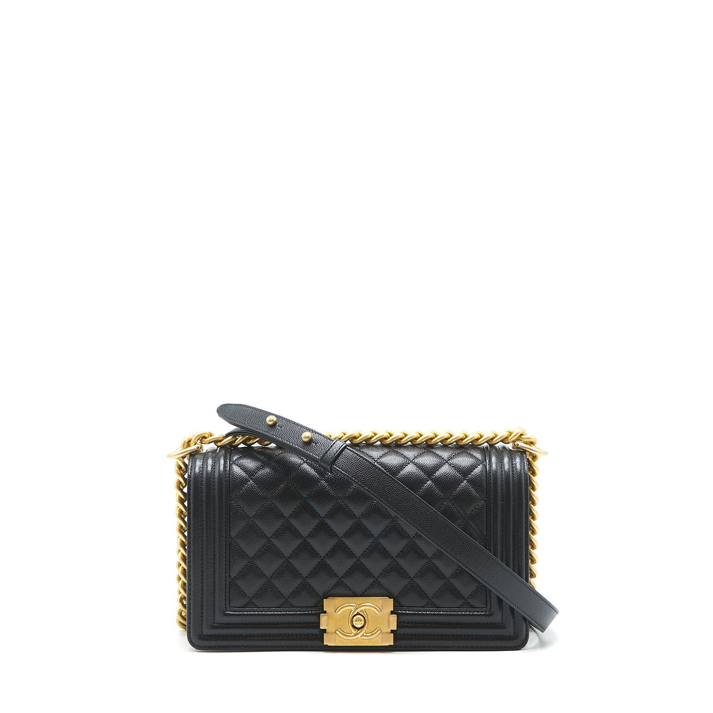 Chanel Medium leboy black Caviar