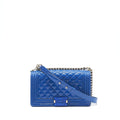 Chanel Medium Boy Chanel Patent leather Electric Blue with