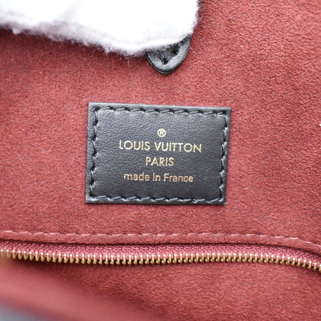 LOUIS VUITTON Onthego MM Giant Monogram Empreinte Leather Tote Bag Bicolor