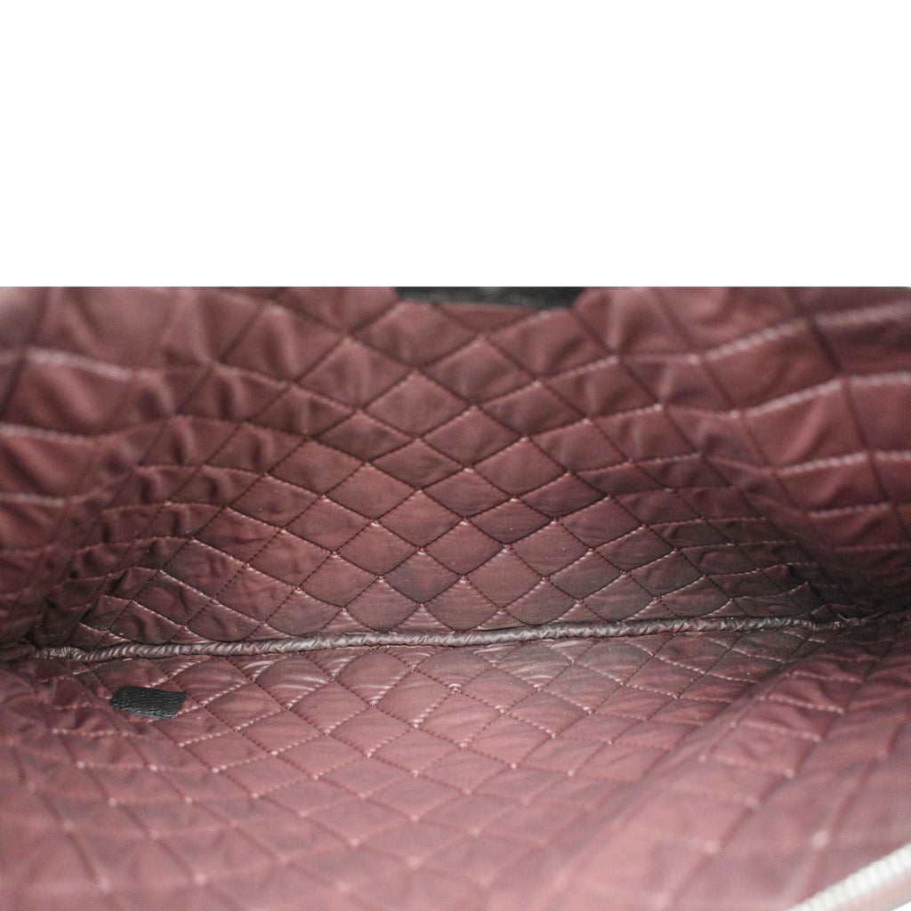 CHANEL Classic O-Case Caviar Leather Zip Pouch Black