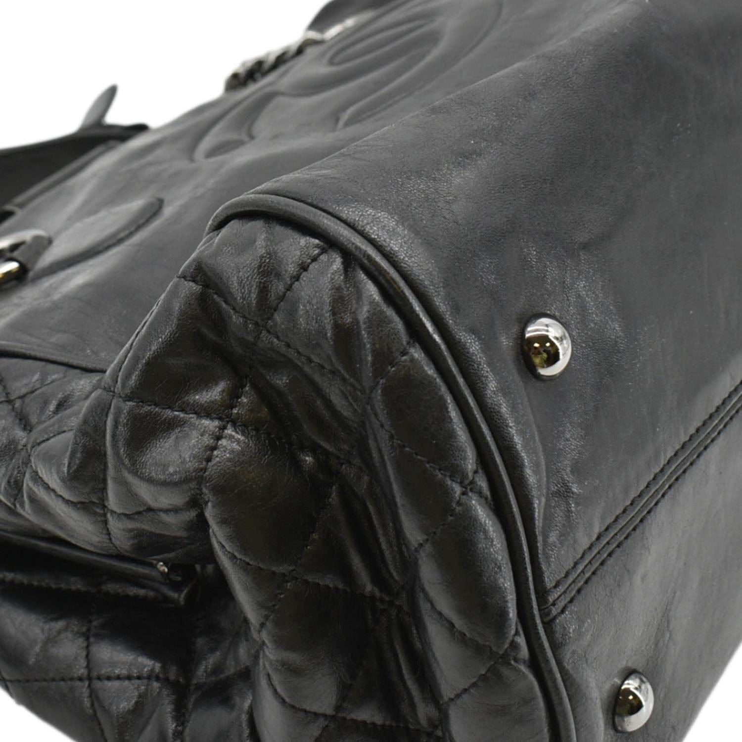 CHANEL Perfect Day Large Leather Tote Bag Black