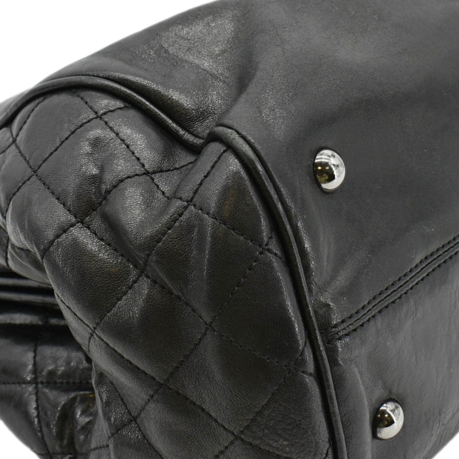 CHANEL Perfect Day Large Leather Tote Bag Black