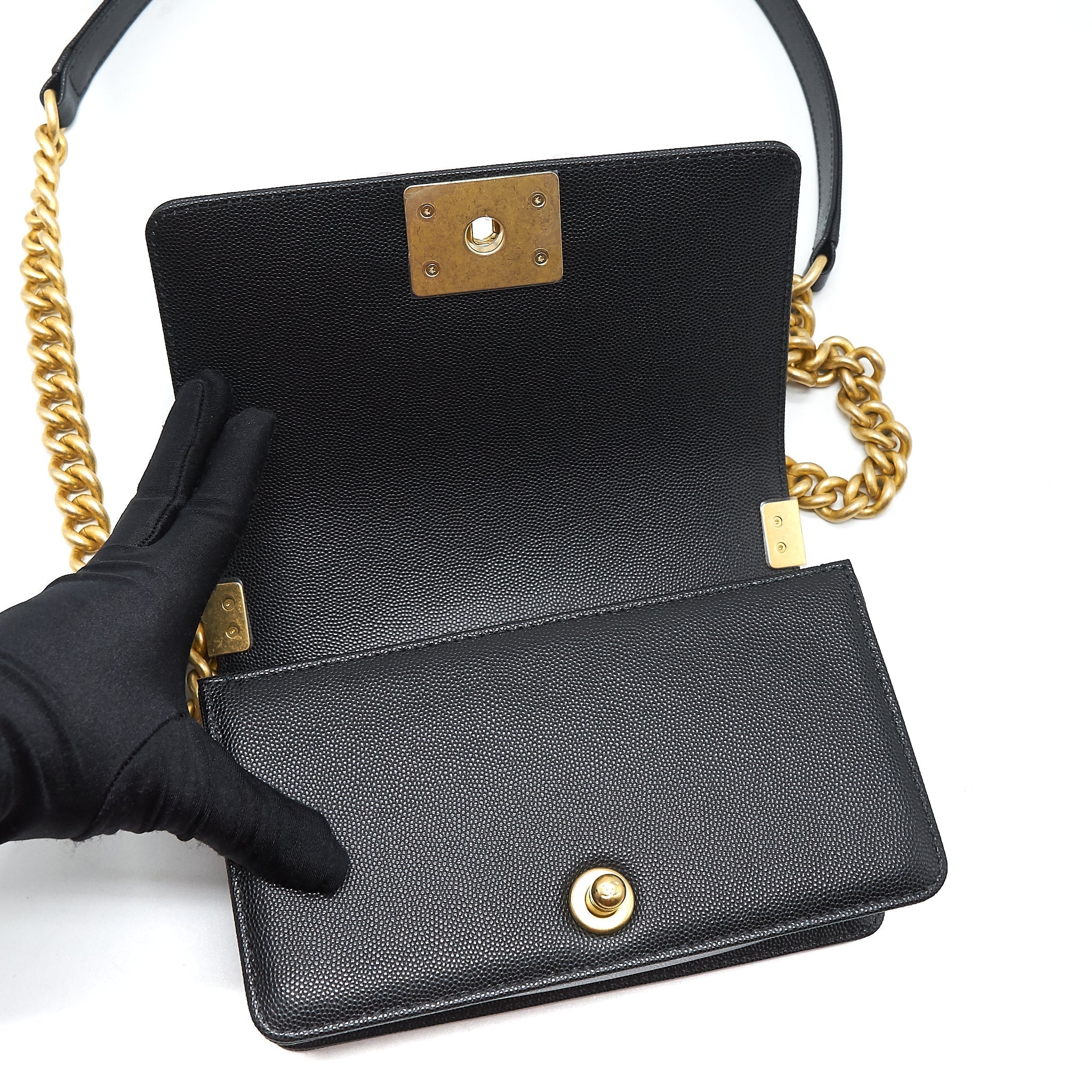 Chanel Small Boy Bag Caviar black