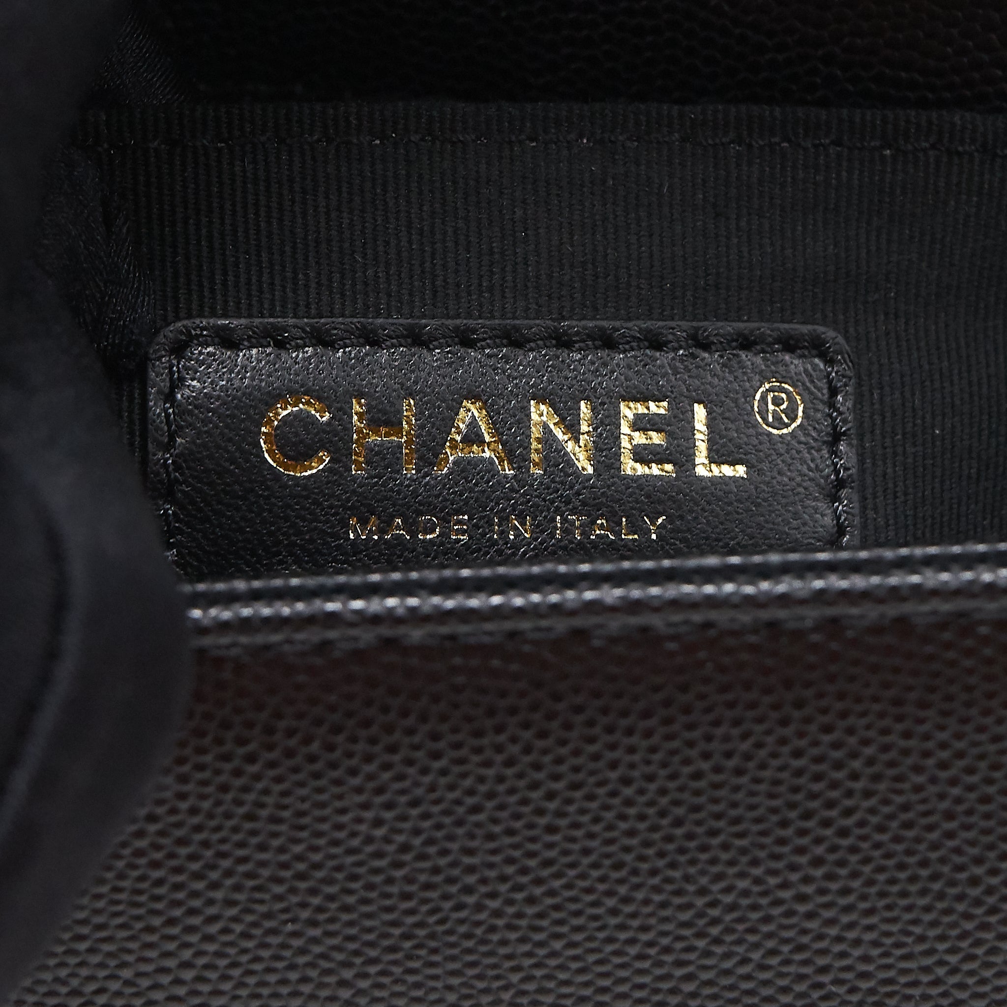 Chanel Small Boy Bag Caviar black