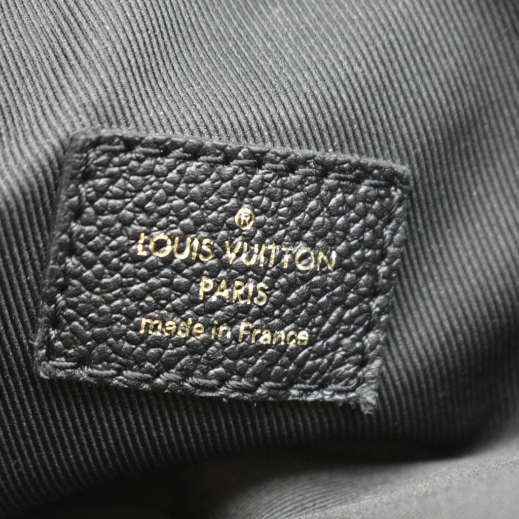 LOUIS VUITTON Ponthieu PM  Empreinte Leather Shoulder Bag Black