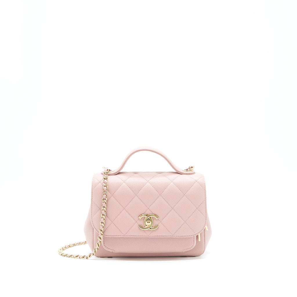 Chanel Small Business affinity flap Bag Caviar Light Pink L
