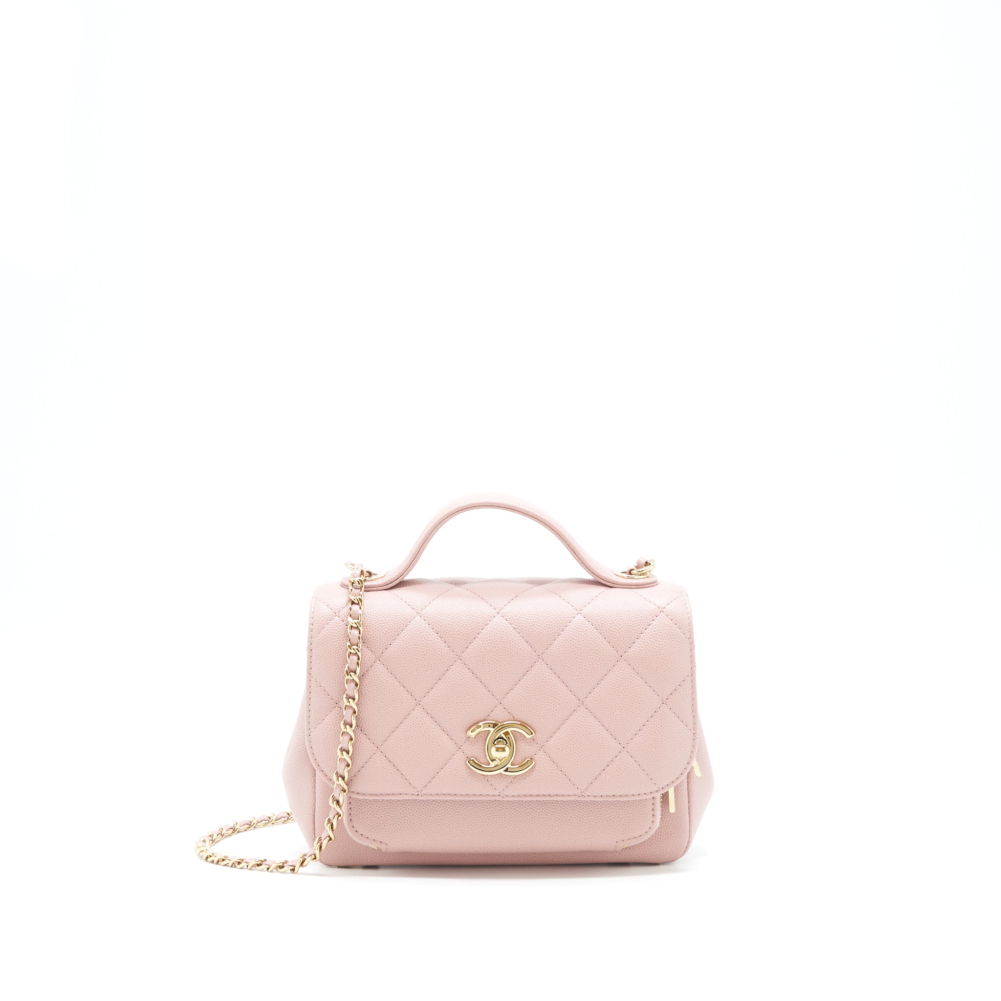 Chanel Small Business affinity flap Bag Caviar Light Pink L