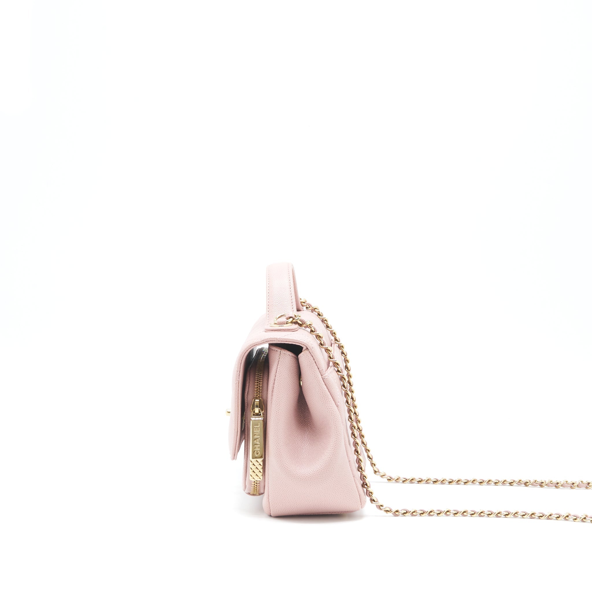 Chanel Small Business affinity flap Bag Caviar Light Pink L
