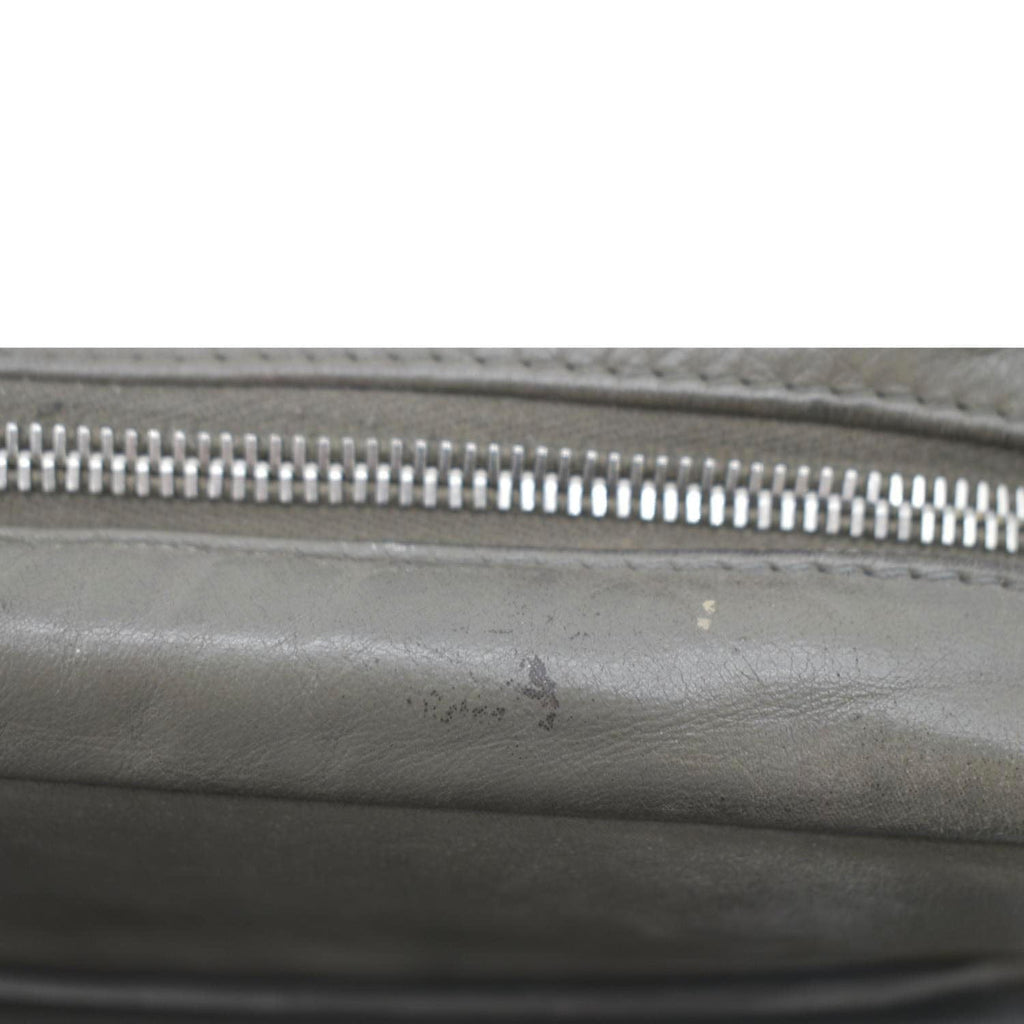 CHANEL In The Mix Flap Quilted Leather Shoulder Bag Grey