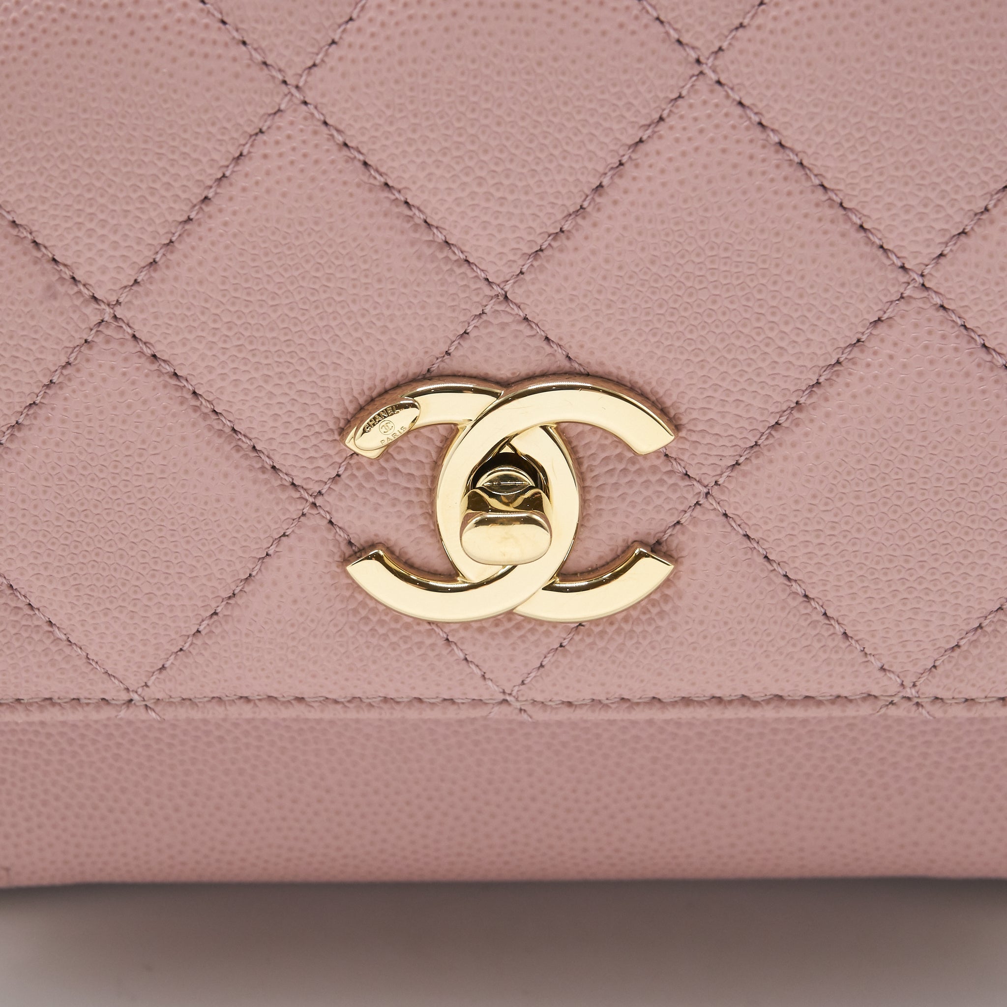 Chanel Small Business affinity flap Bag Caviar Light Pink L