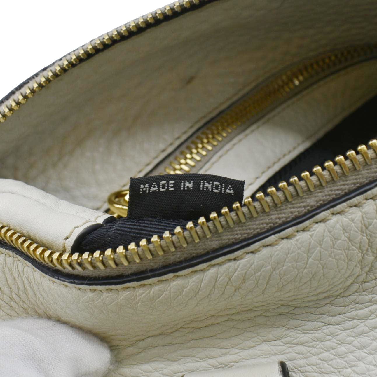 PRADA Vitello Phenix Leather Shoulder Bag White