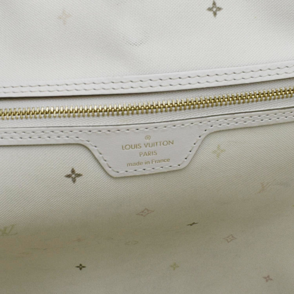 LOUIS VUITTON Neverfull MM Monogram Canvas Tote Sunset Khaki