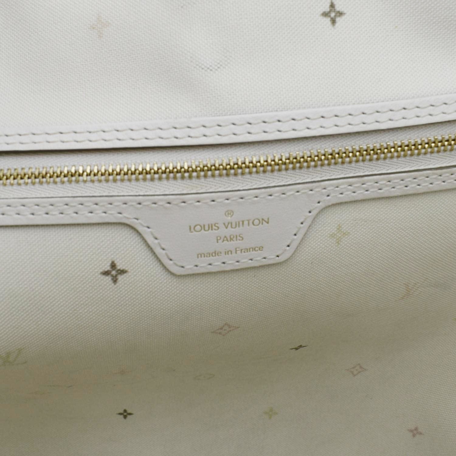 LOUIS VUITTON Neverfull MM Monogram Canvas Tote Sunset Khaki