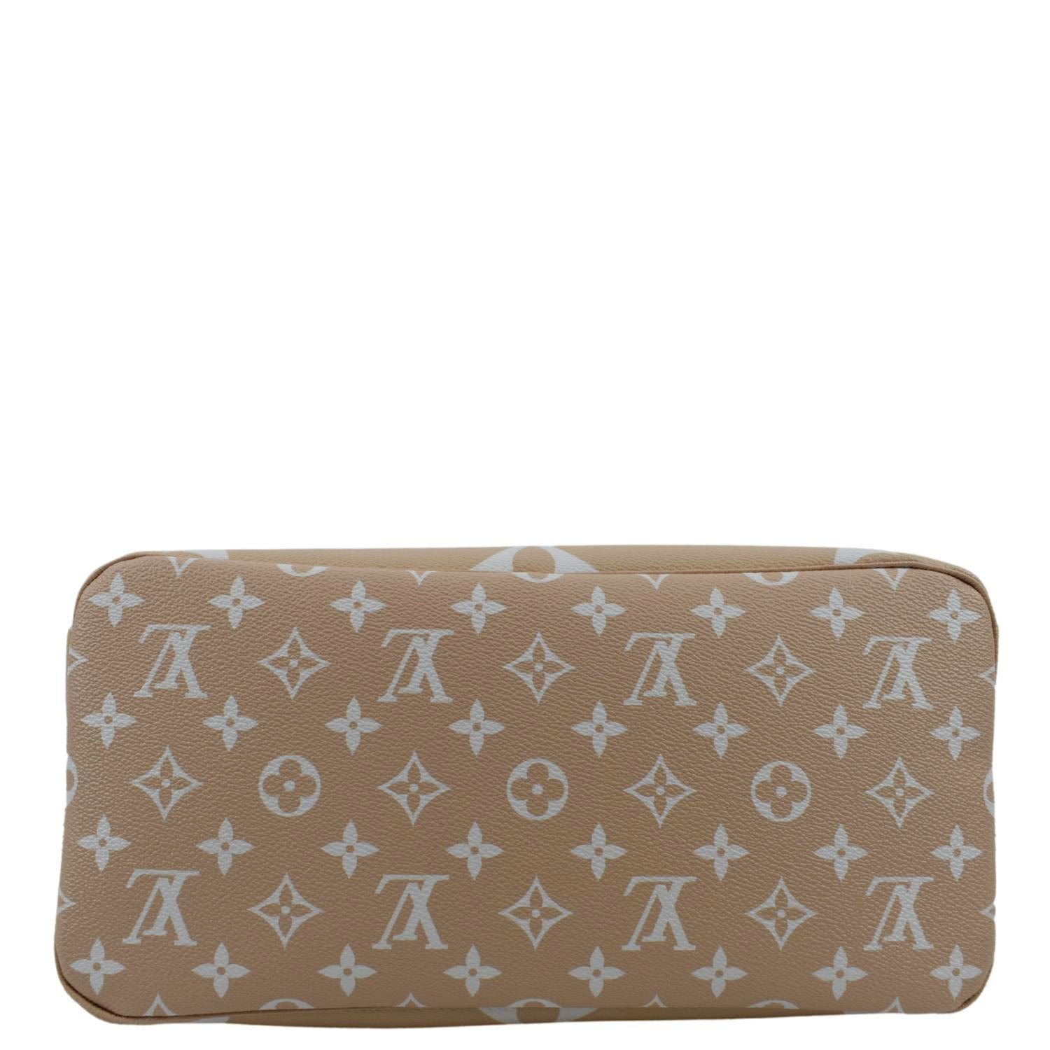 LOUIS VUITTON Neverfull MM By The Pool Monogram Giant Tote Bag Brume