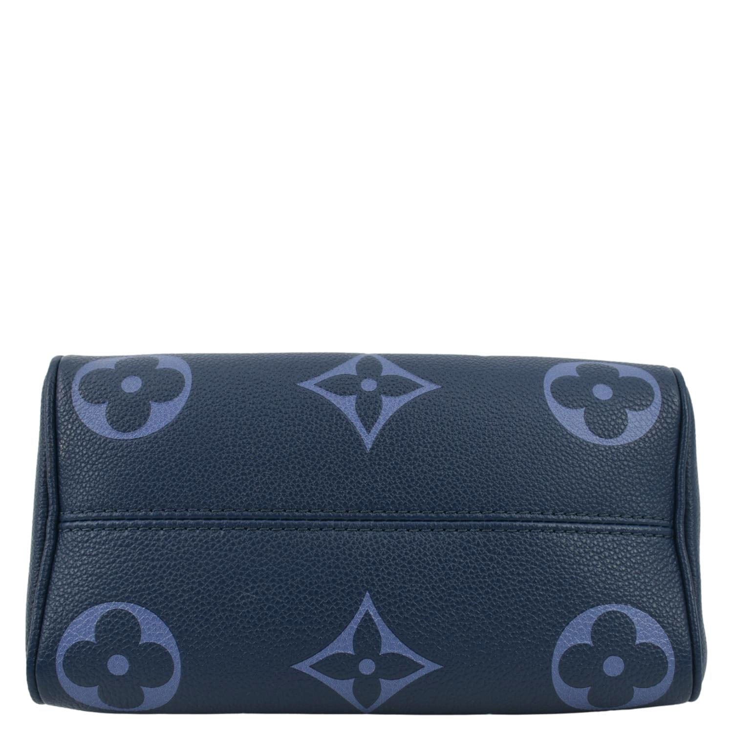 LOUIS VUITTON Speedy 20 Bandouliere Empreinte Monogram Shoulder Bag Degrade Blue