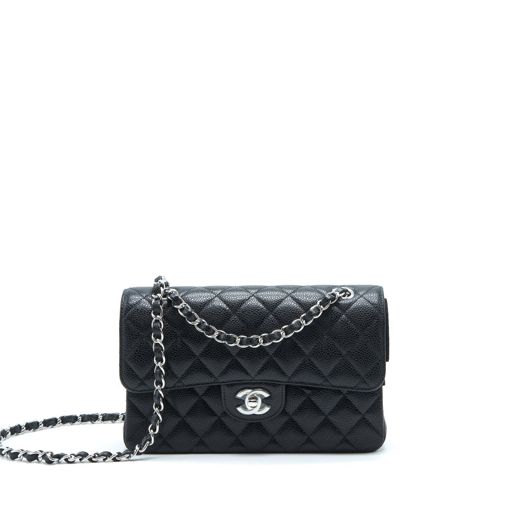 Chanel Small Classic Flap Bag Caviar Black