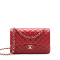Chanel Classic Jumbo Double Flap Bag Lambskin Red L