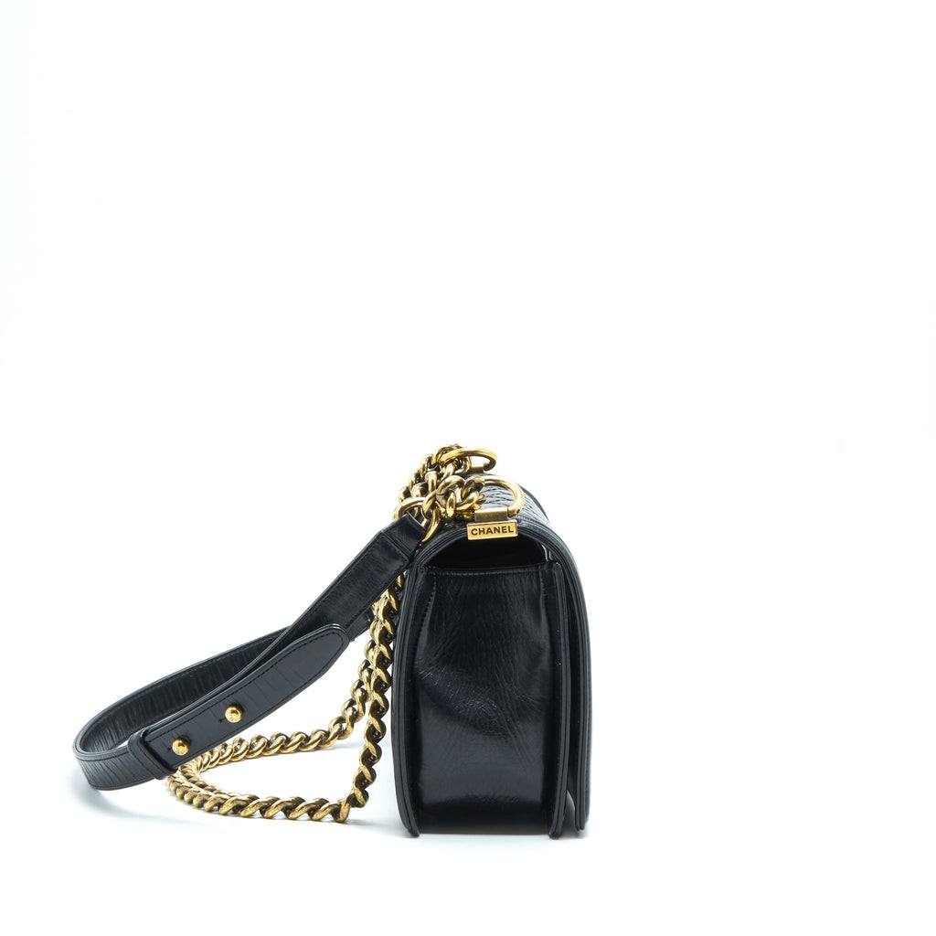 Chanel Medium Boy Bag Calfskin Black