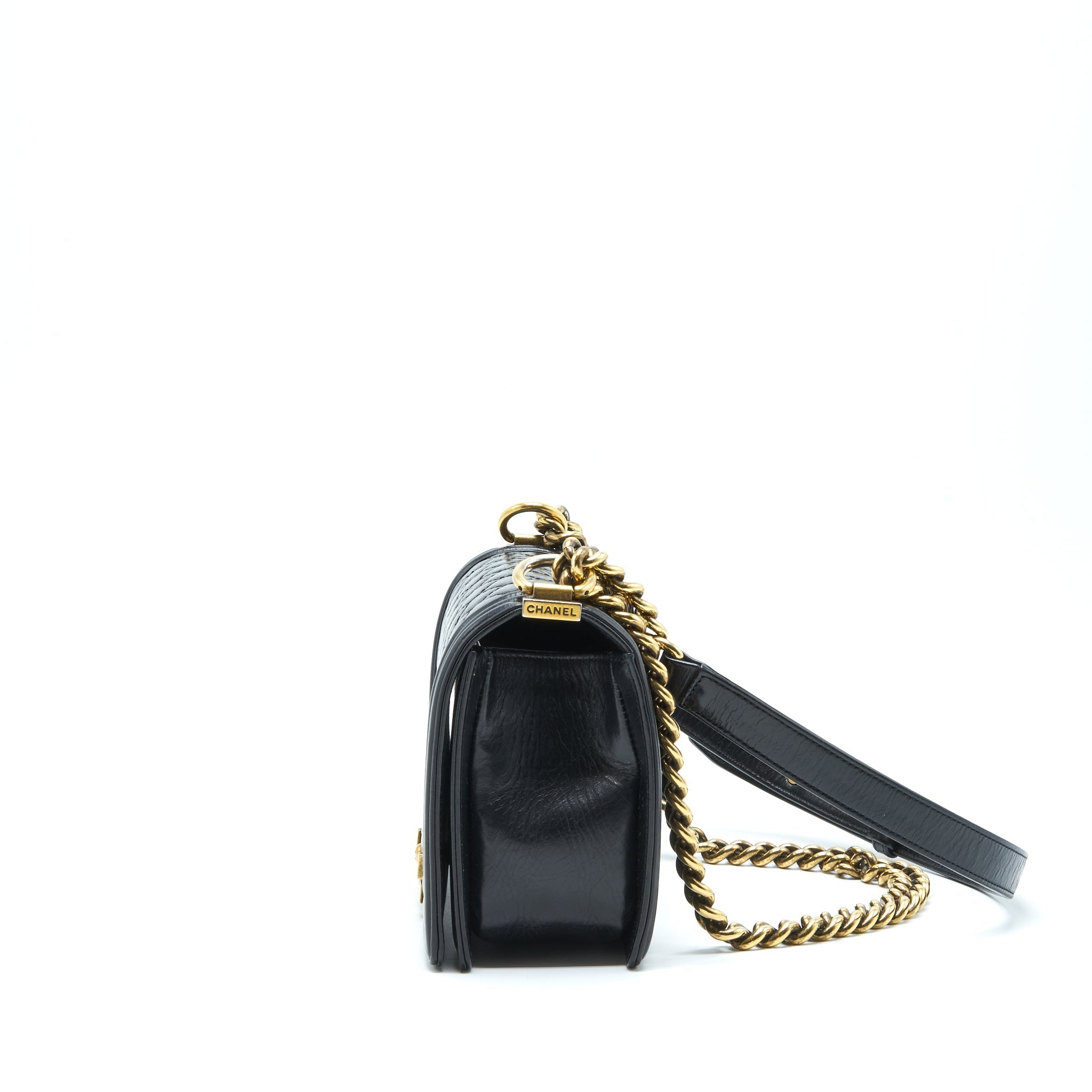 Chanel Medium Boy Bag Calfskin Black
