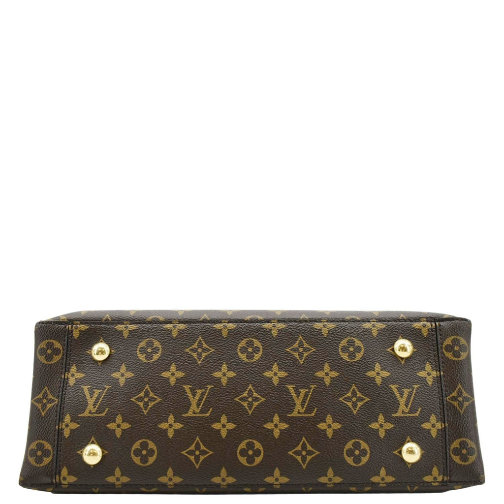 LOUIS VUITTON Flower Zipped Monogram Canvas Tote Bag Brown - RTS