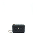 Chanel 22S Long Vanity With Chain Caviar Black L