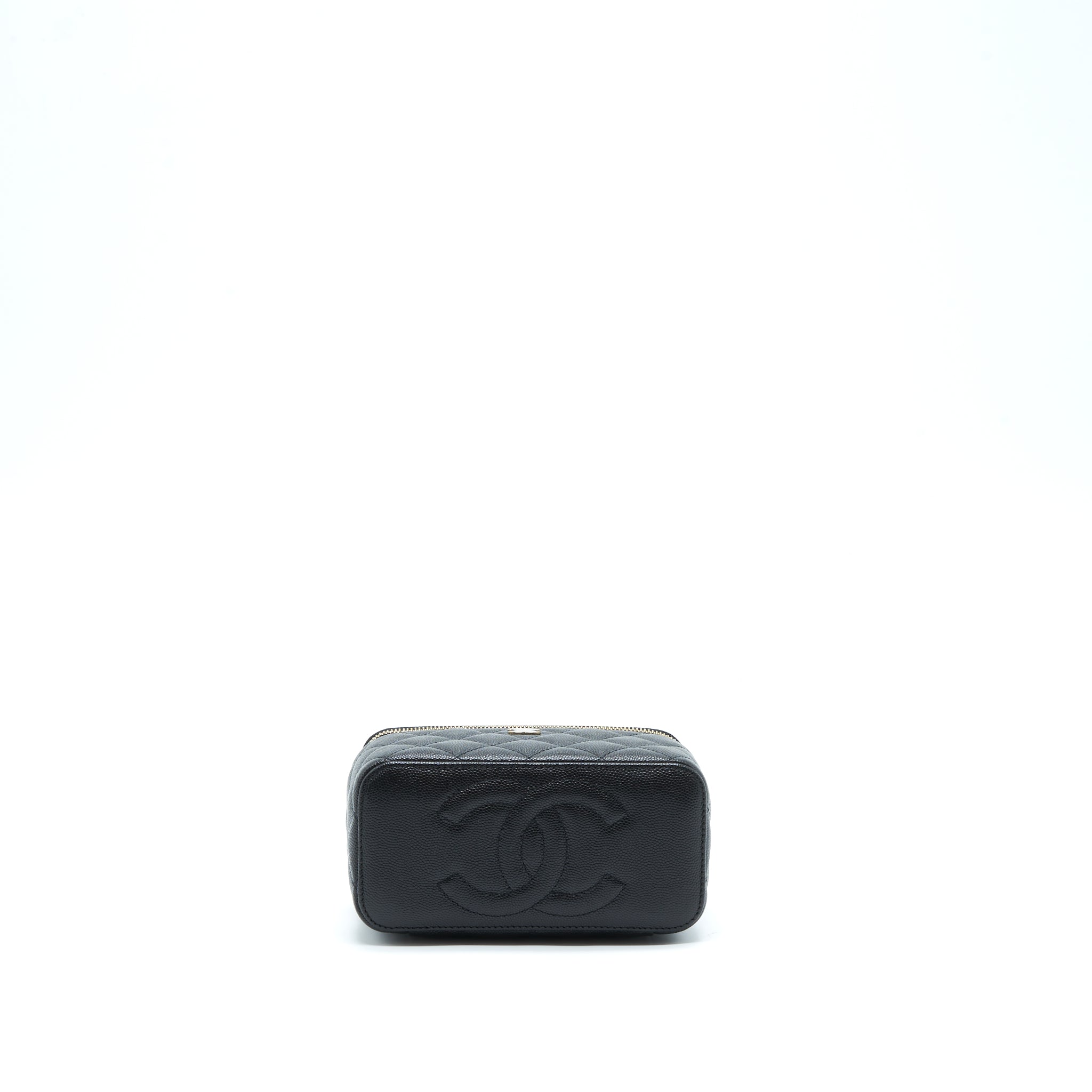 Chanel 22S Long Vanity With Chain Caviar Black L