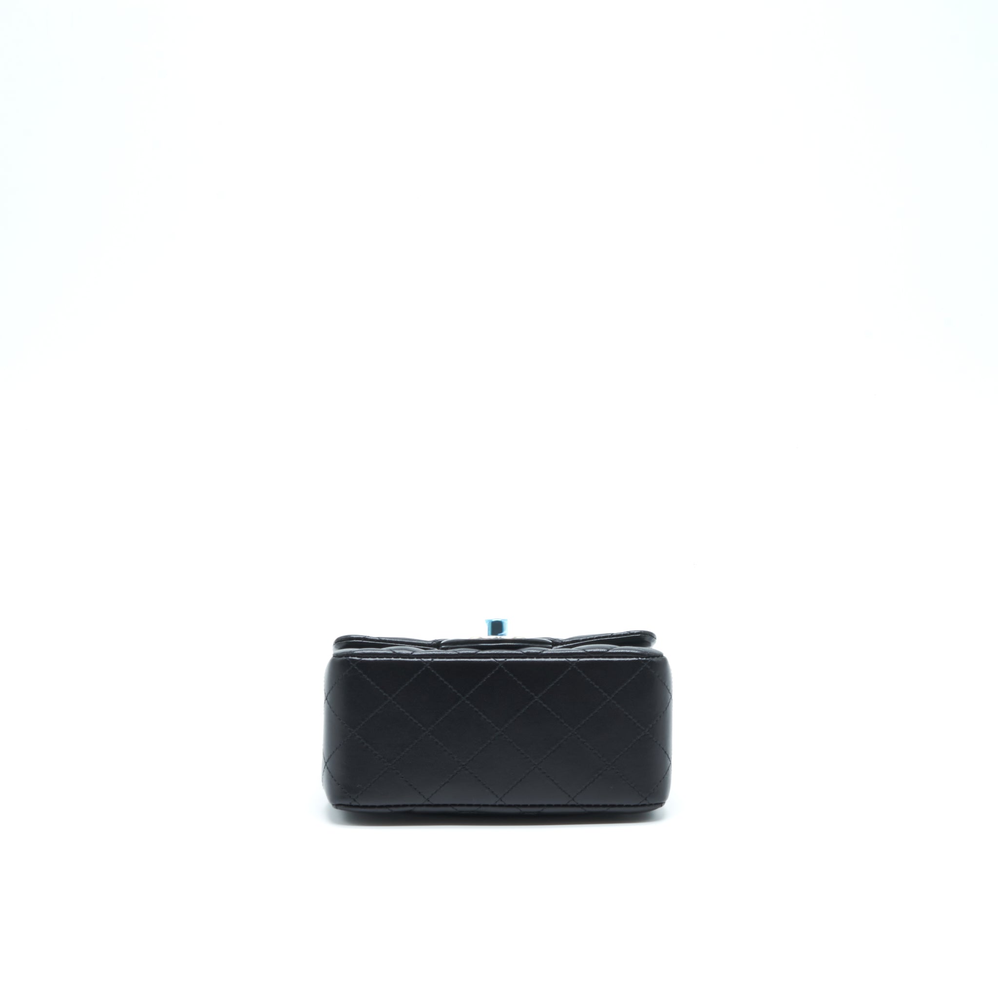 Chanel Mini Square Flap Bag Lambskin Black L