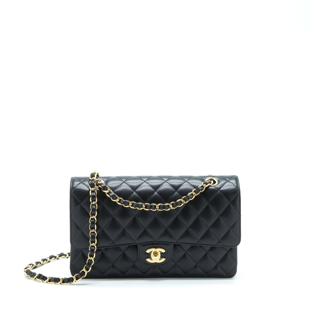 Chanel Medium Classic Double Flap Bag Caviar Black