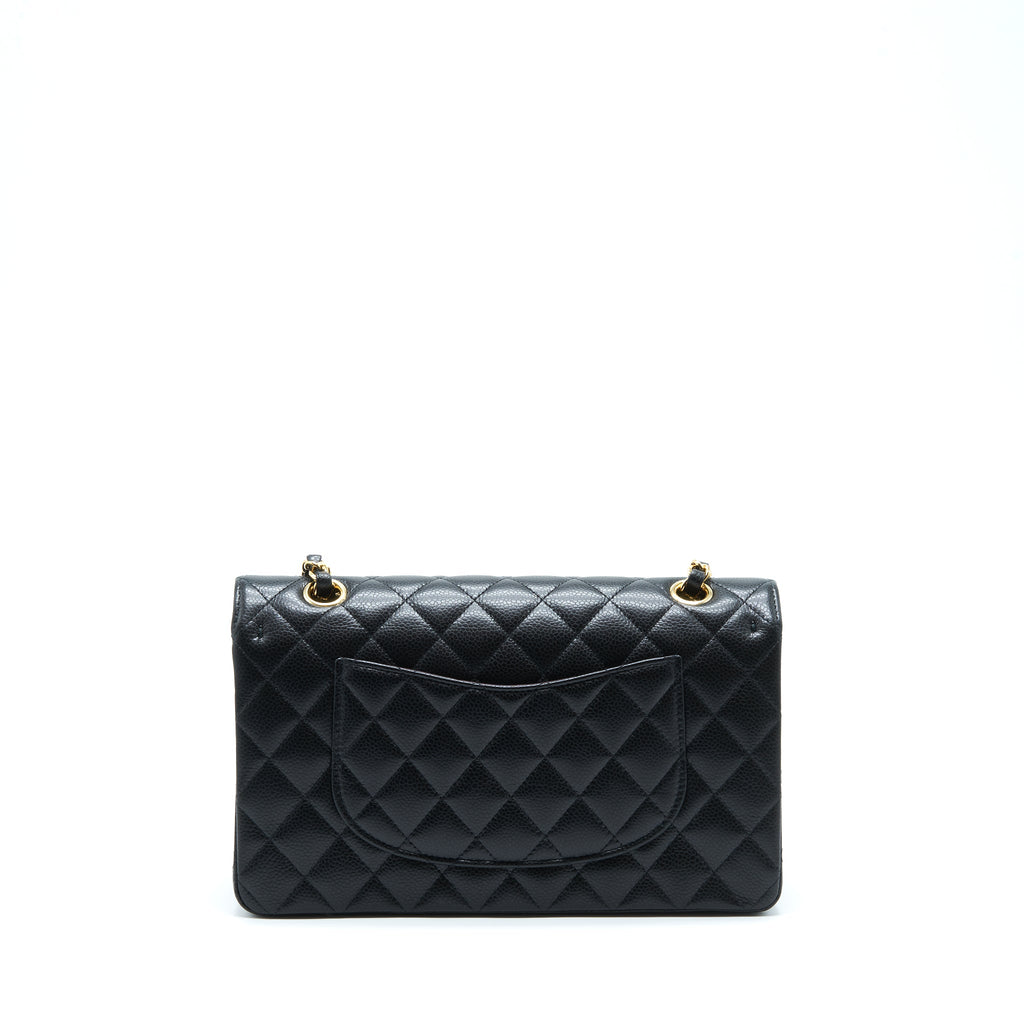 Chanel Medium Classic Double Flap Bag Caviar Black