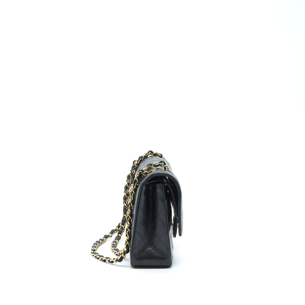 Chanel Medium Classic Double Flap Bag Caviar Black