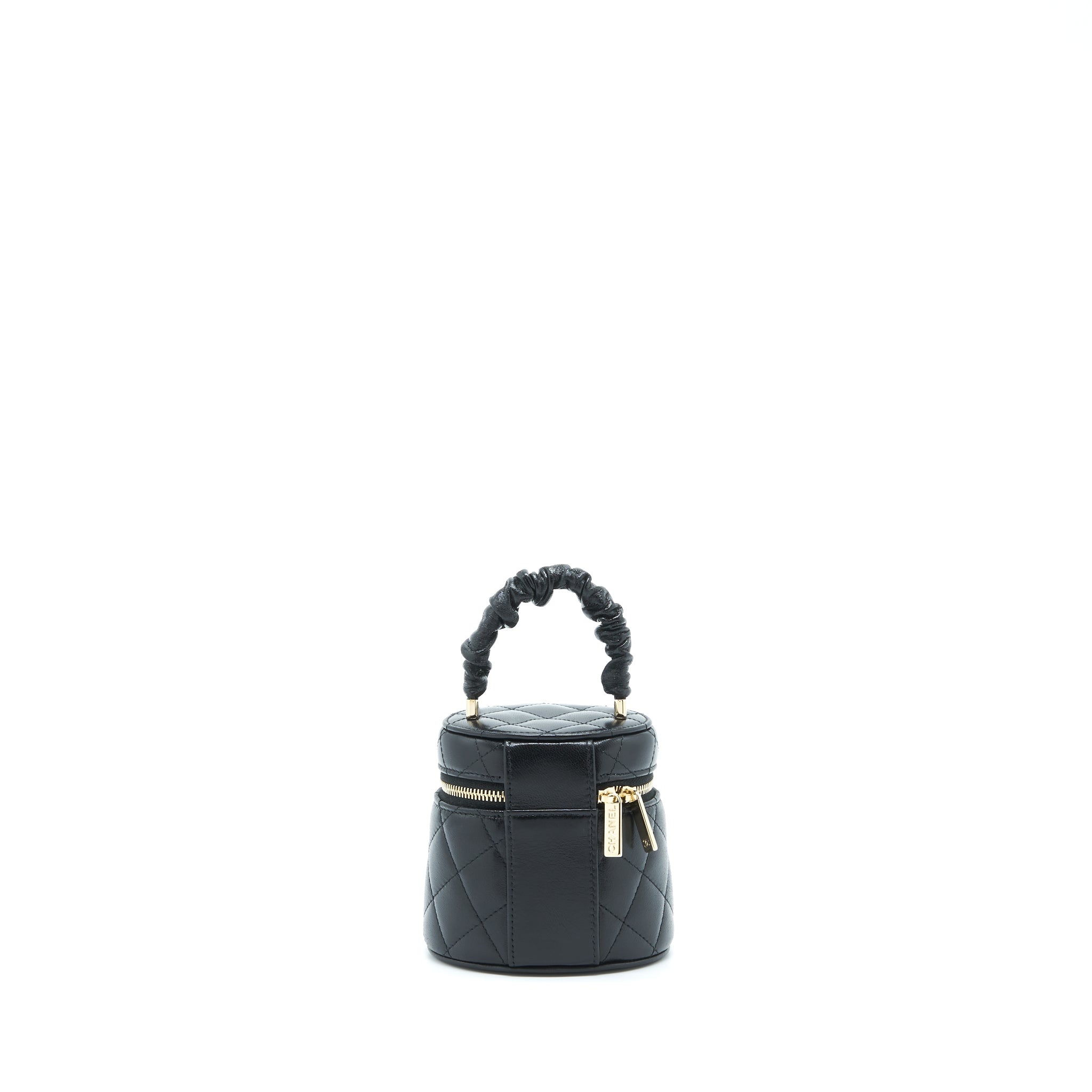Chanel 22S Top Handle Super Mini Vanity Lambskin Black L