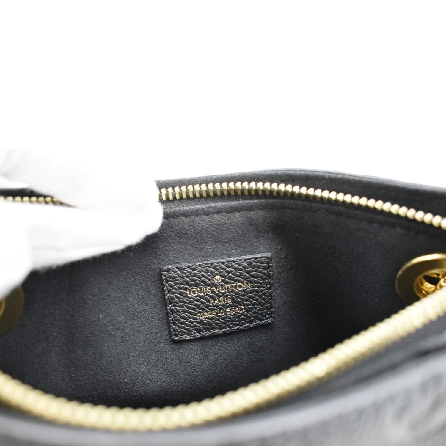 LOUIS VUITTON Surene BB  Empreinte Leather Shoulder Bag Black