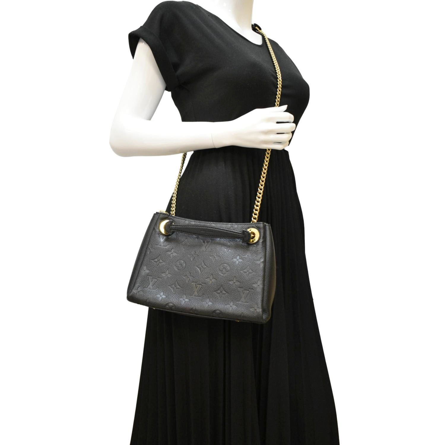 LOUIS VUITTON Surene BB  Empreinte Leather Shoulder Bag Black