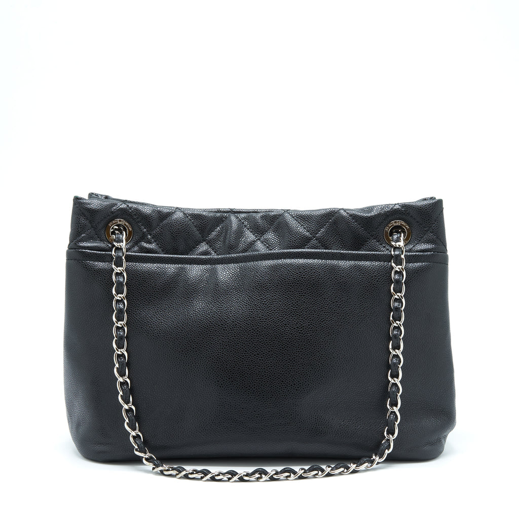 Chanel Timeless Soft Shopper Tote Caviar Black