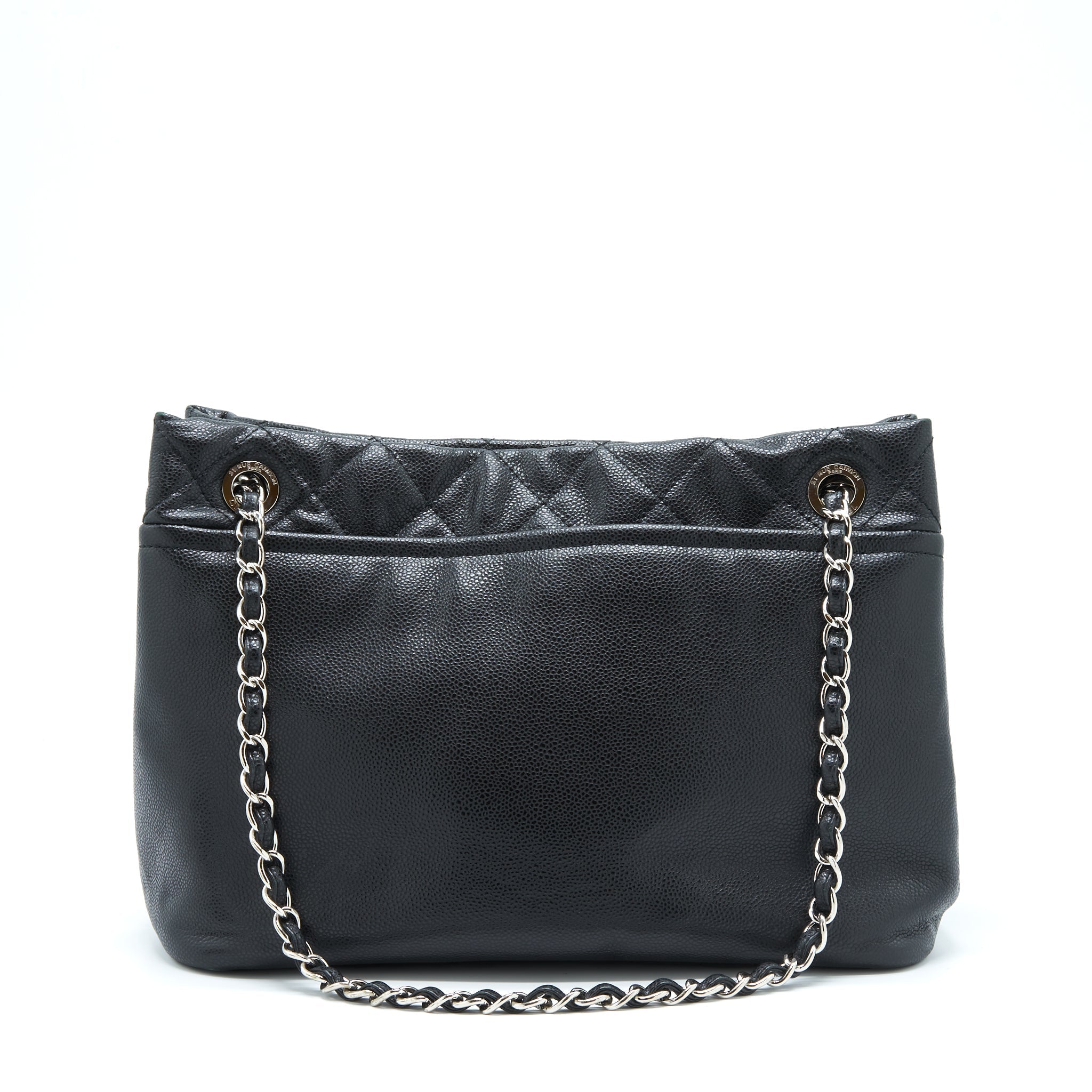 Chanel Timeless Soft Shopper Tote Caviar Black