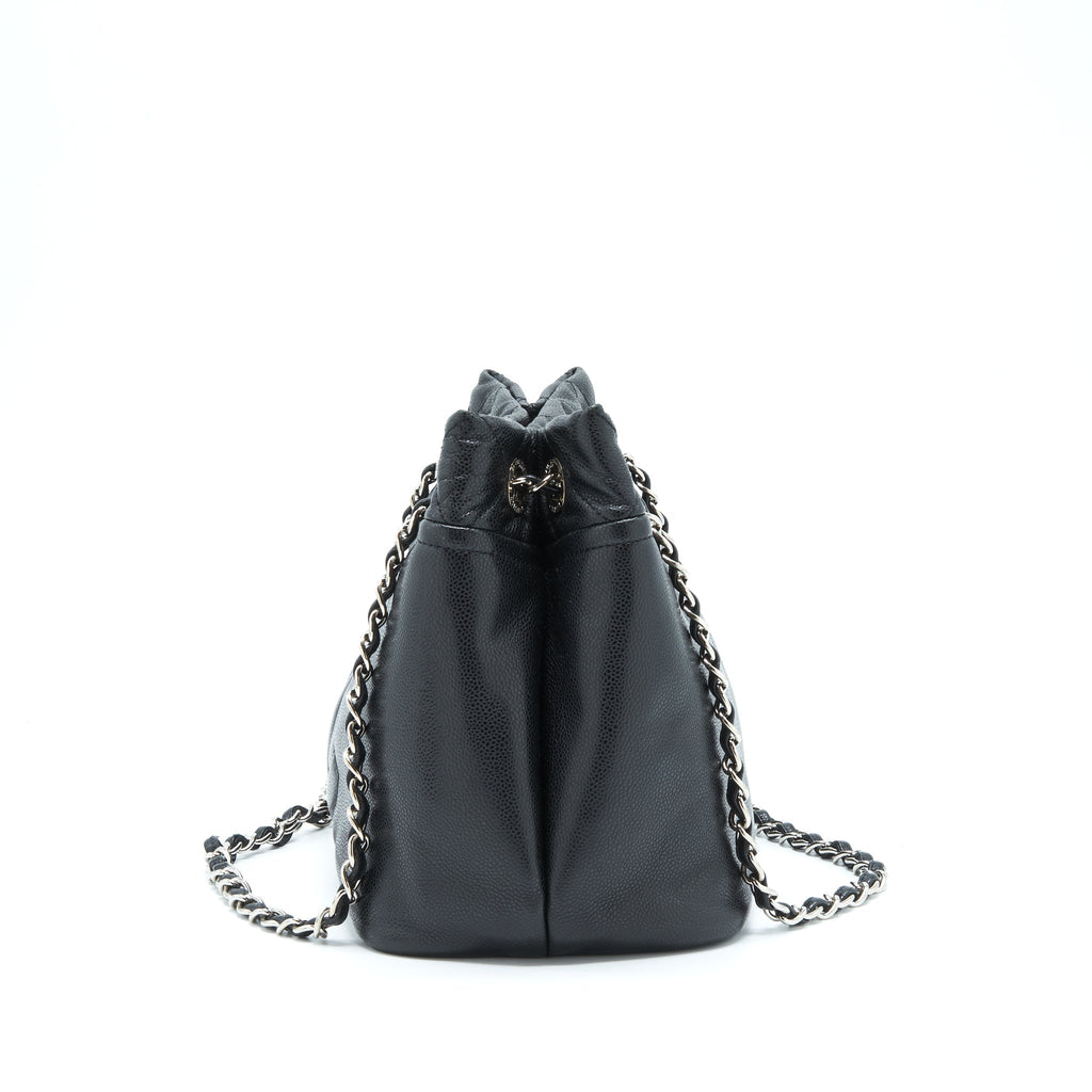 Chanel Timeless Soft Shopper Tote Caviar Black