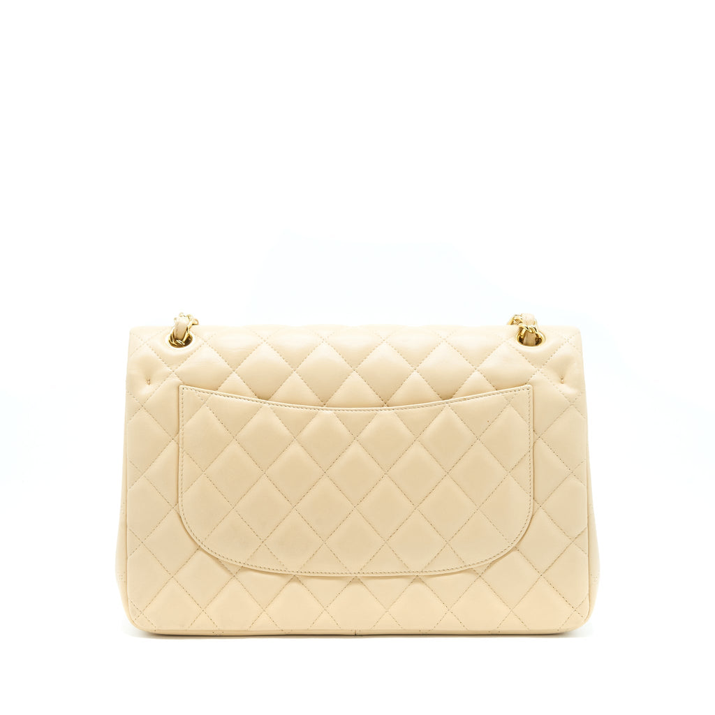 Chanel Jumbo Classic Double Flap Bag Lambskin Beige L