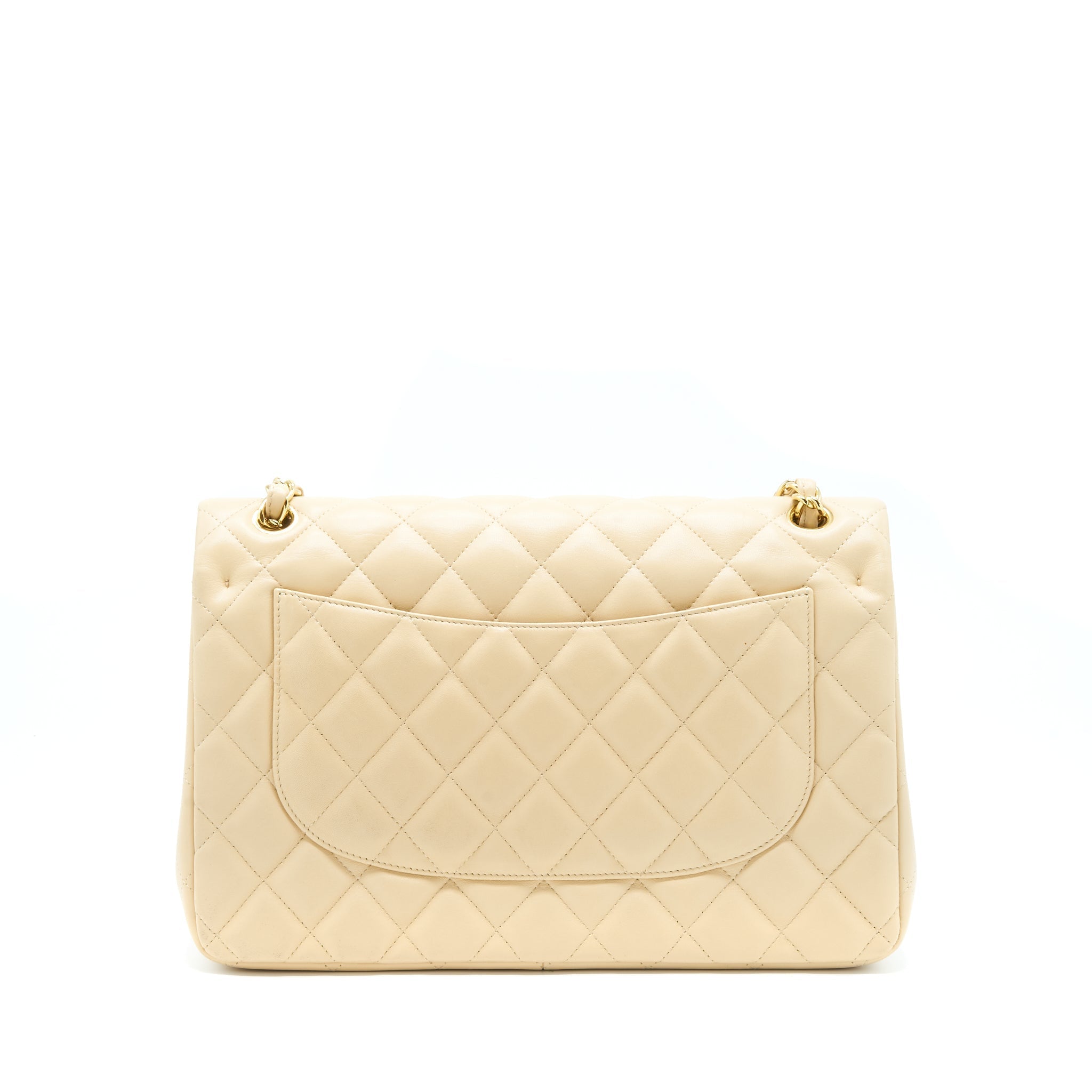 Chanel Jumbo Classic Double Flap Bag Lambskin Beige L